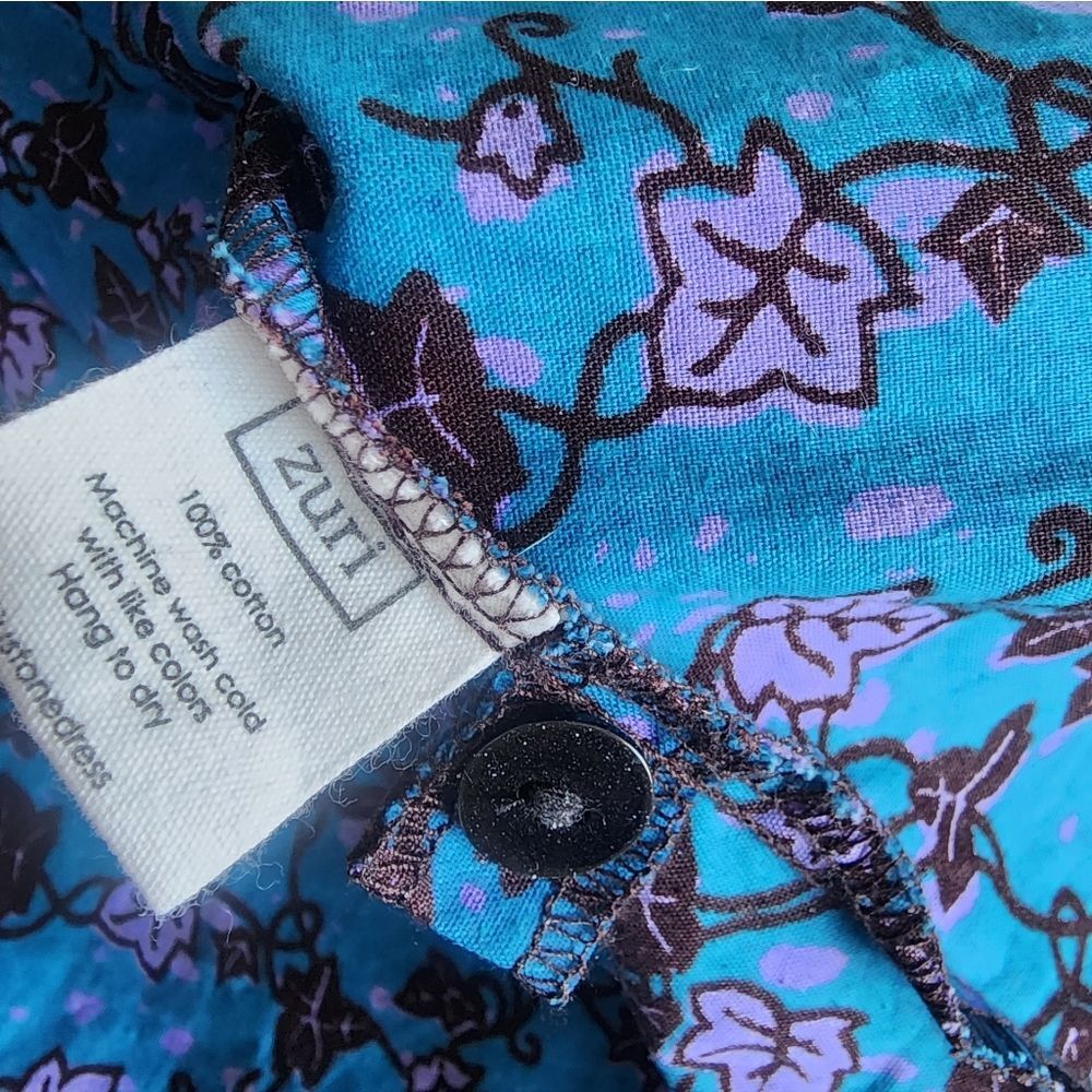 Zuri Floral Blue Dress - Picture 9 of 11
